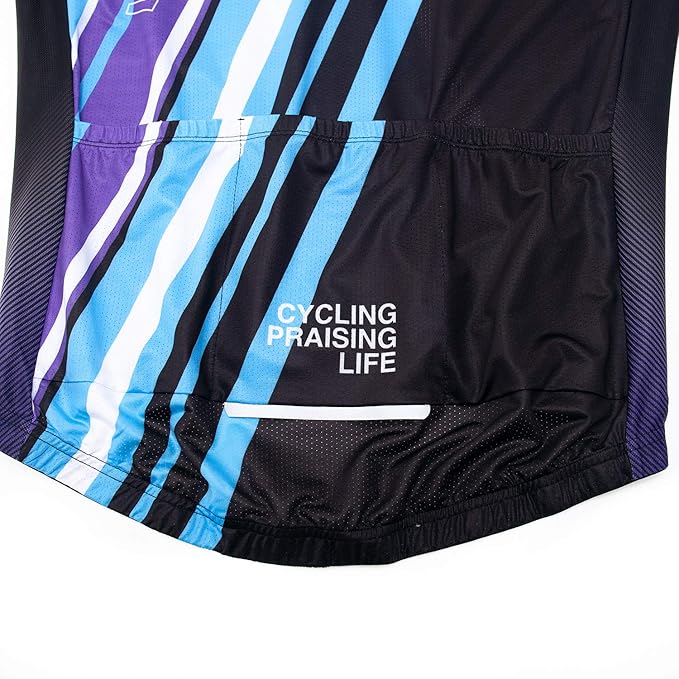 Men's Cycling Jersey Short Sleeve Bike Shirts Bicycle Jacket with Pockets