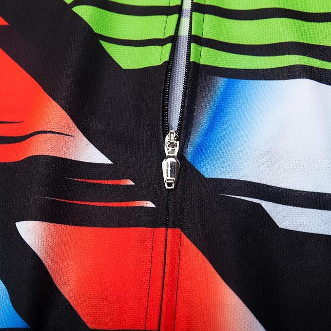 New Pro Full Zipper Men's Cycling Jersey Short Sleeve Riding Shirt USA