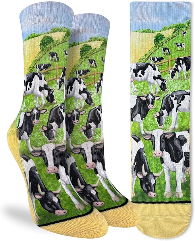 Good Luck Sock Novelty Crew Socks for Adults - For Men, Women and Teens