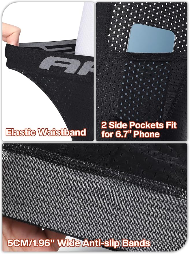 ARSUXEO Cycling Underwear Men With Pockets 4D Padded Bike Shorts Bicycle Biking Cycling Shorts