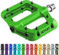 Mountain Bike Pedals Flat - MTB Pedals Flat, Bicycle Pedals for BMX/MTN/Road/Gravel/EBike, BMX Pedals, Platform Pedals, Adults & Kids Bike Replacement Upgrades Parts 9/16