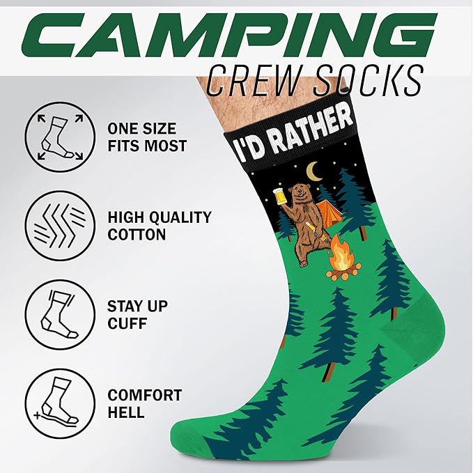 VICRAZY Hiking, Cycling, Camping Socks for Men, Women - Hiking, Bicycle, Camping, Bike Accessories, Stocking Stuffers