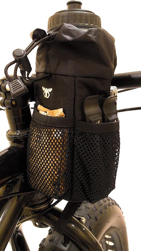 Bike Stem Bag | Bikepacking Food Snack Water Bottle Storage | Bicycle Touring Commuting Insulated Pouch