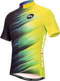 sponeed Men's Cycling Jerseys Tops Biking Shirts Short Sleeve Bike Clothing Full Zipper Bicycle Jacket with Pockets