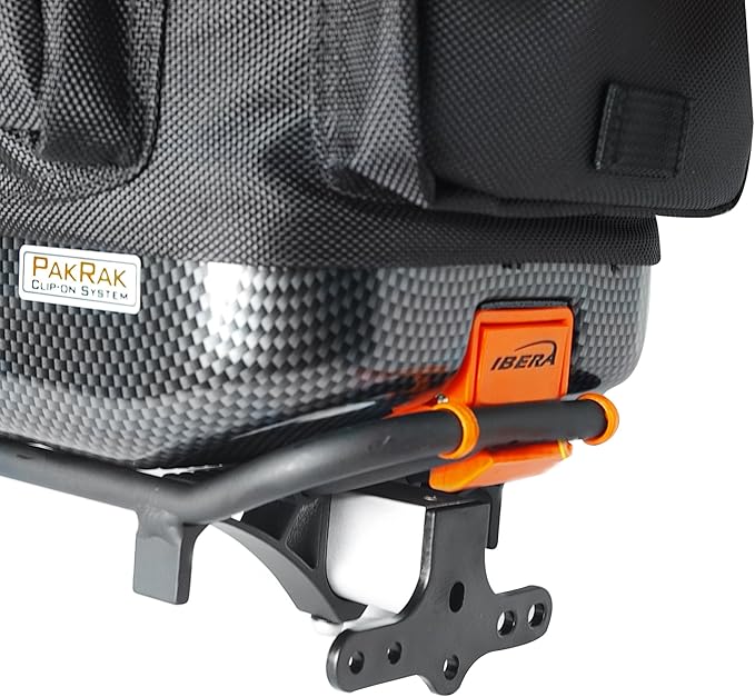 Ibera PakRak IB-RA15 Touring Bicycle Carrier and Quick Release Bag (Splashguard Rack+Bag)