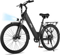 Qlife Cityone Electric Bike for Adults & Teens, Step-Through Commuter Ebike, 1000W Peak Motor, 55-Mile Range, 48V Removable Battery, 26-Inch City Tires, 7-Speed, Up to 25 MPH