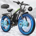58V Max-Output Dual Motor Ebike, Peak 9000W for Adults 36AH Battery 47MPH 105 Miles Range 24 Inch Fat Tire Electric Bike LCD Display for Man Women