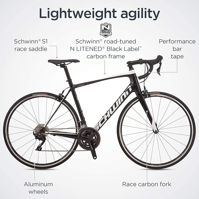 Schwinn Fastback Road Bike, Performance Road Bike for Advanced to Expert Riders, 22-Speed Drivetrain with 700c Wheels, Aluminum or Carbon Fiber Frame Options