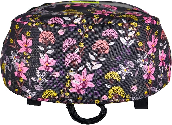 Kids Bike Basket,Durable Front Frame Bicycle & Scooter Basket Bag,Waterproof Fabric Bicycle Handlebar Bag for Boys, Girls, Toddlers with Zipper Mesh Lip (Pink Flower)