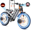 eAhora 2026 Romeo Pro 3 5600W 50Mph High-Torque Ebike, 60V 80Ah 250-Mile Long Range Electric Bike for Adults, Adjustable Air Suspension, 26'' Puncture-Proof Tire, UL 2849 Certified by TÜV