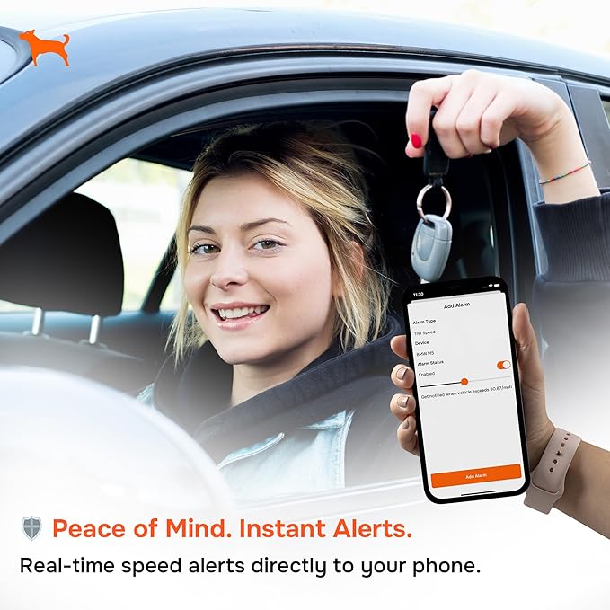 Wired GPS Tracker for Vehicles, No Subscription with Real-Time Location, Easy Install, Speeding Monitoring, Route History, Geofence, for Fleets & Families, USA, Moto Watchdog