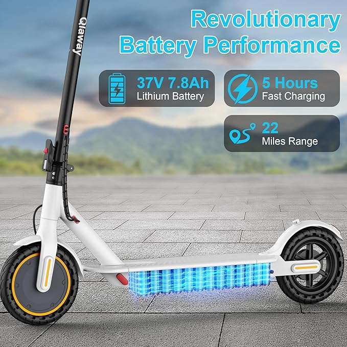 8.5" E Scooter for Adults 19/22 MPH 350/500W Motor 187.2/288.6/441WH Battery, Motorized Scooter Up to 22 Miles Range, Foldable Bearing 265 LBS/APP Control