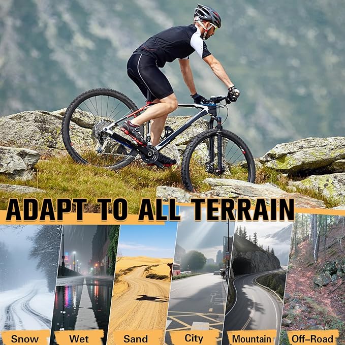 20x1.95/2.125 Road Bike Tire Set, 20 Inch 53-406/57-406 Folding Replacement Cruiser Bicycle Tire and Tube Combo with Levers, Puncture-Resistant 20" Premium Butyl Rubber Tires for BMX MTB Off-Road Bike