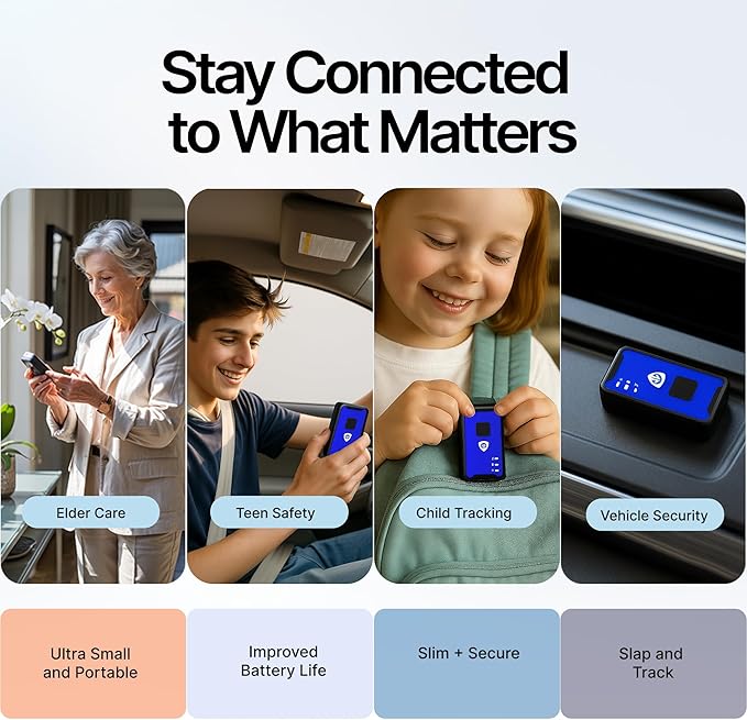 Brickhouse Car Trackers for Your Vehicle - Spark Nano 7 GPS Tracker with Magnetic Waterproof Case - Hidden Real-Time 4G LTE Vehicle Finder - GPS Tracking Device for Cars & More - Subscription Required