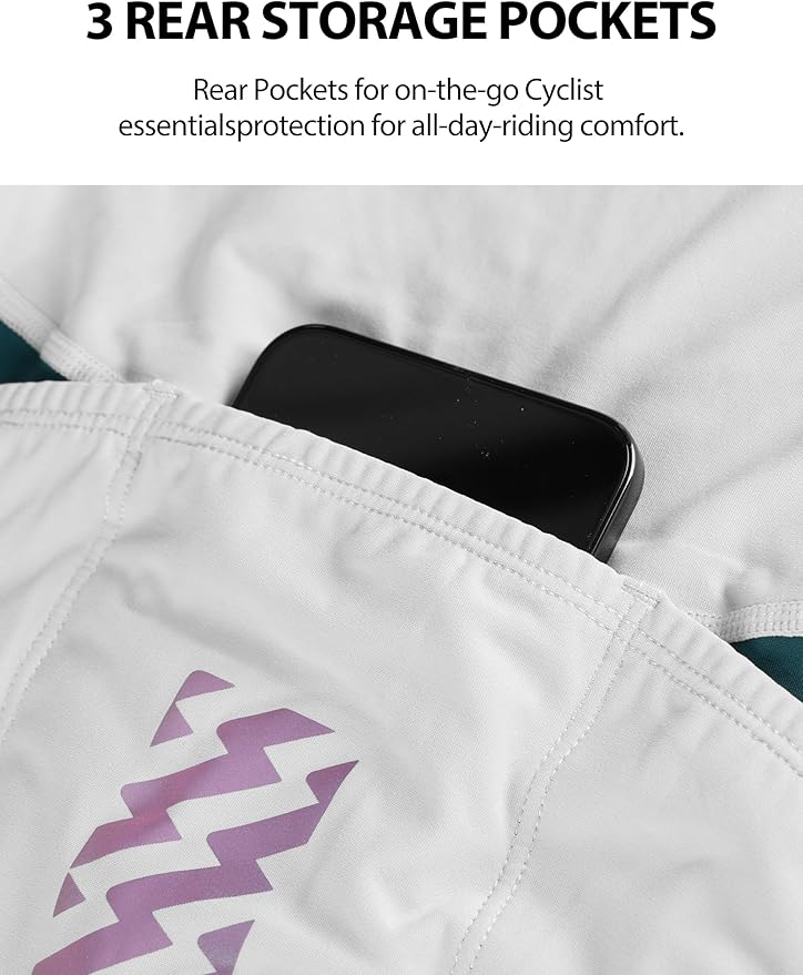 LAMEDA Cycling Jersey Women, Breathable Bike Shirts for Women Biking Tops with Pockets, Bicycle Clothing for Road Riding