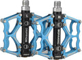 Bike Pedals 9/16" Skull Pattern Mountain Bike Pedals Sealed Bearing Bicycle Pedals Aluminum Alloy Flat Road Bike Pedals