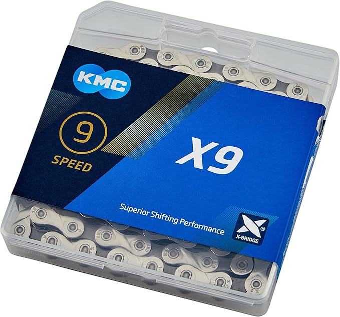 KMC X9SL Ti-N 9-Speed 9-Fach Kette, 114 Glieder, Roller Chain