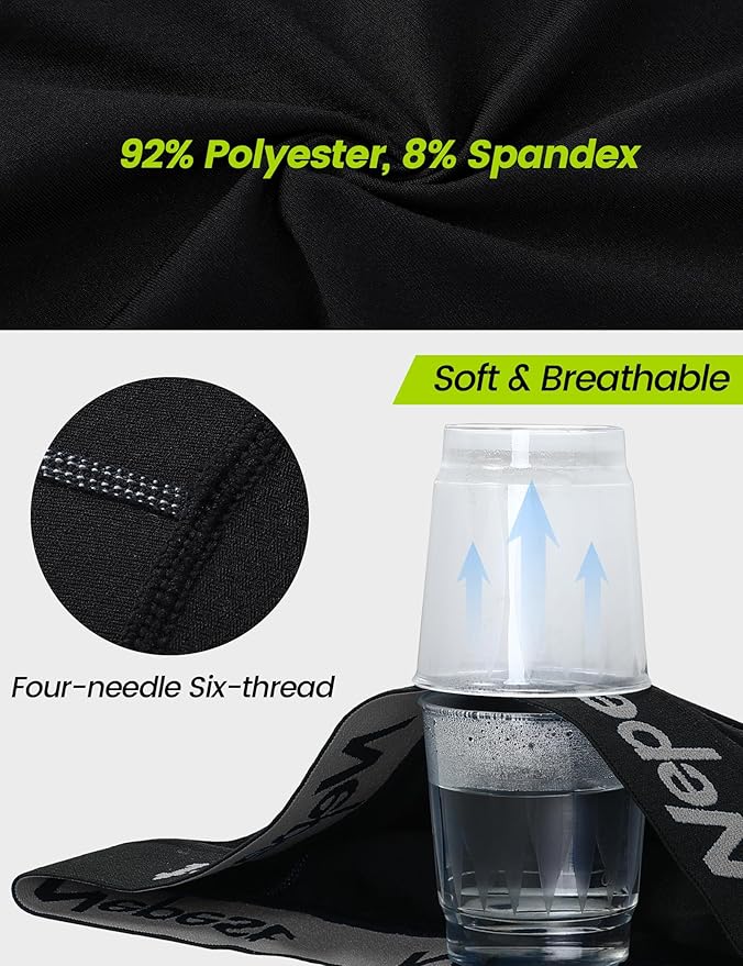Nepest Mens Cycling Underwear 4D Padded Bike Shorts MTB Liner Mountain Bicycle Tights for Riding
