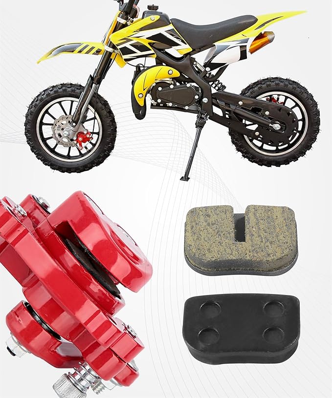 12PCS Mini Bike Parts,Car Accessories,Mini Bike Brake Pads,Powersports Brake Pads,Compatible with 79cc 79.5cc 80cc 97cc 98cc 100cc 105cc 2.5hp 2.8hp 3.0hp Go Kart,2-Stroke Pocket Bikes