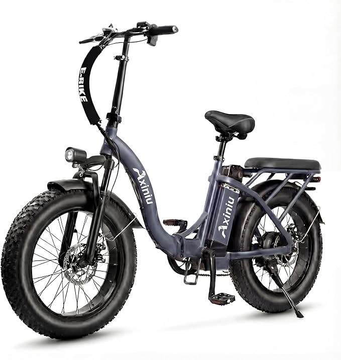 Electric Bike for Adults, 750W Long Range Foldable Ebike with One/Dual Removable Battery, 40-120 Mile/25-30MPH, 20"/16“ Fat Tire Electric Bicycle