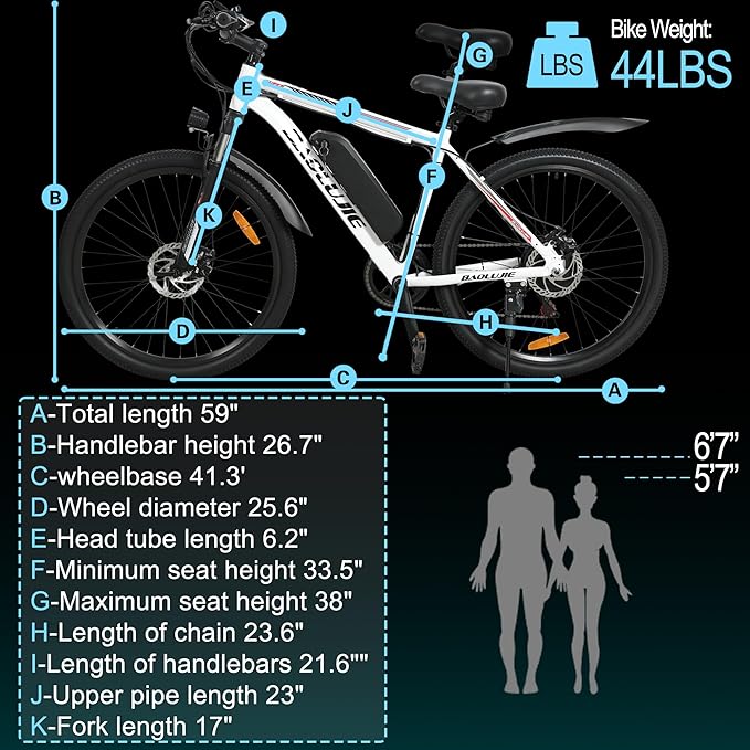 1000W Electric Bike for Adults 28MPH 540Wh Removable Battery 80 Miles Range 7-Speed Gears LCD Display UL 2849 Certified E Bike Electric Mountain Bike 26" Commuter Ebikes