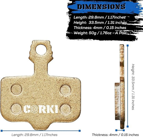 2 Pairs Disc Brake Pads for Sram Avid Elixir 1 3 5 7 9 R ER CR Mag Level TL T Sram XX X7 X9 XXWC DB1 DB3 DB5(Resin,Semi-Metallic,Sintered Metal)
