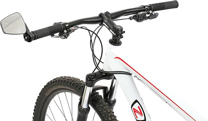 Zefal Dooback 2 Left Bike Mirror – 56 cm2 Convex Chrome-Plated ABS Rearview Mirror for 16–22 mm Handlebar Ends – Foldable, 3D Adjustable with 8-Notch Positioning, eBike & Commuter Compatible