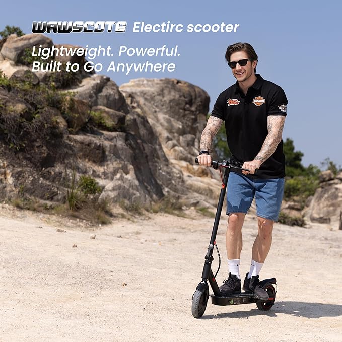 Electric Scooters - Electric Scooter for Adults, 500W Peak Motor, 18 Max MPH, 21 Miles Range, APP Control, Lightweight Foldable E-Scooter