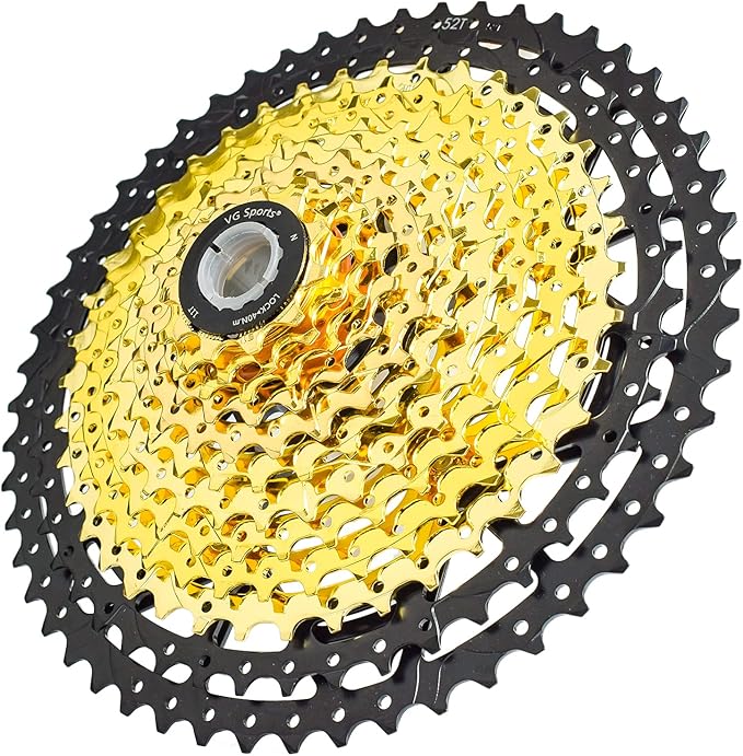 VG SPORTS 8/9/10/11/12 Speed Ultra-Light Bike Cassette for Mountain Bike 11-40T/11-42T/11-46T/11-50T/11-52T MTB Cassette Lightweight Aluminum Bracket Cassette