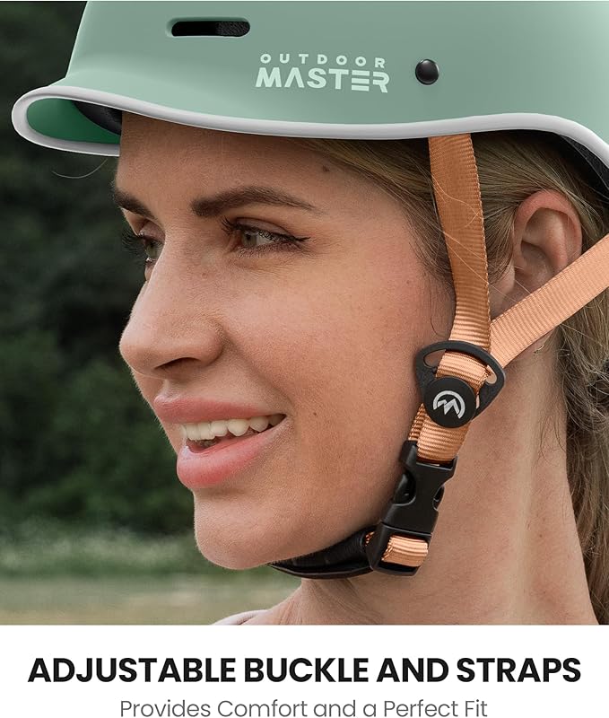 OutdoorMaster MIPS Adult Bike Helmet,Adjustable Cycling Helmet for Men & Women - Safety Certified for Bicycle Skateboard Road Bike Skating Roller Commuting Helmet