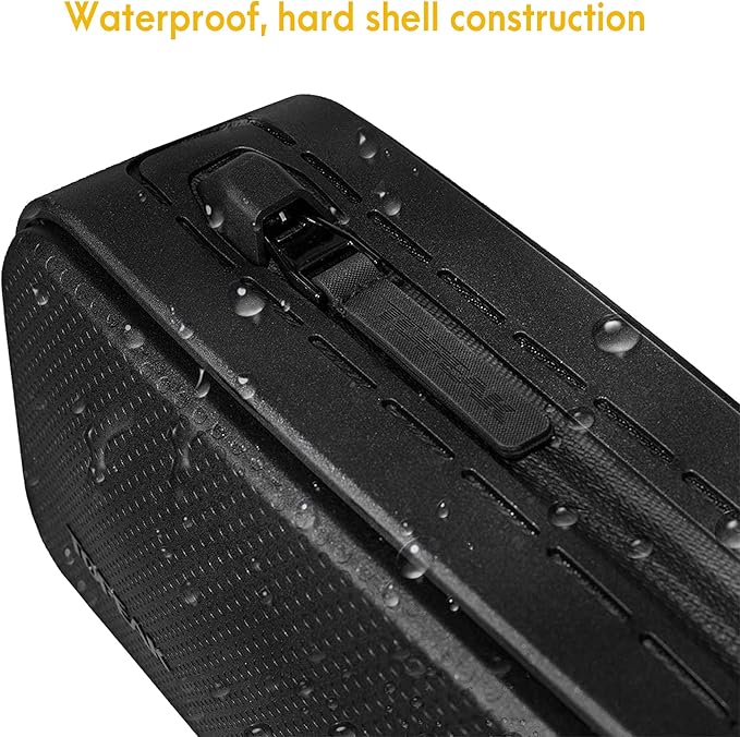 Topeak FastFuel DryBag X – 1.25L Weatherproof Top Tube Bike Bag with Hard Shell, Streamlined Profile, and Quick-Access Zippered Storage for Tools, Snacks & Smartphones