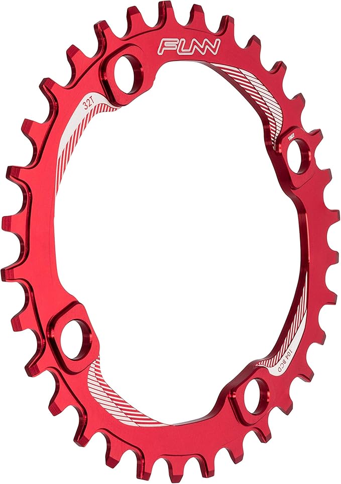 Funn Solo Narrow Wide Chainring for 9 10 11 12 Speed Chain, Fits 104mm BCD Interface Crankset, Single Speed Bike Chain Ring for MTB, BMX Bike, Gravel Bike and Road Bike