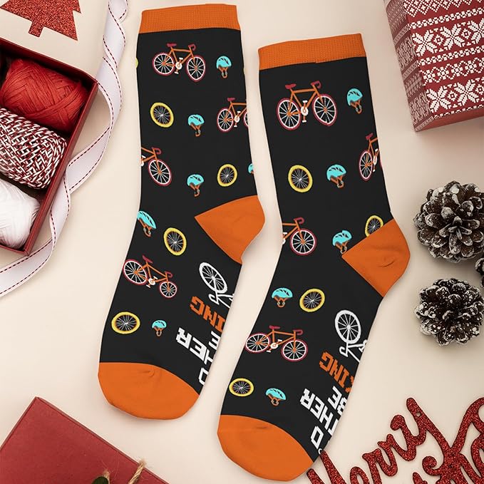 FOURSTUFF Ski, Cycling, Basketball, Golf, Pickleball, Softball, Volleyball, Wrestling, Soccer - Sports Socks for Women Men
