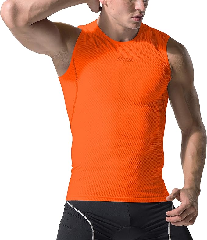 bpbtti Men's High Wicking Sleeveless Base Layer Cycling Running Underwear Quick Dry Vests Lightweight Sports Tank Tops