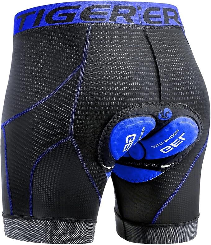 X-TIGER Men's Cycling Underwear Shorts 5D Padded Gel,MTB Biking Shorts Pants with Breathable,Adsorbent Design