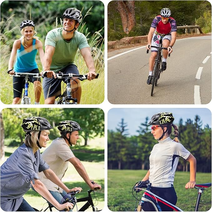 Zacro Adult Bike Helmet Lightweight for Men Women Comfort with Pads&Visor, Certified Bicycle Helmet for Adults Youth Mountain Road Biker