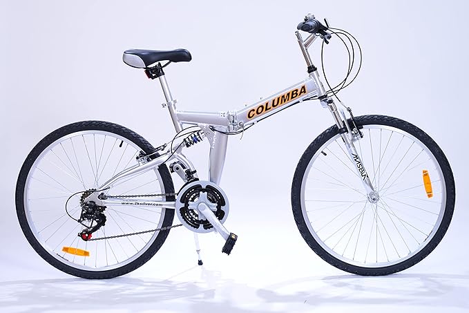 Columba 26 Inch Alloy Folding Bike w.18 Speed & Double Suspension