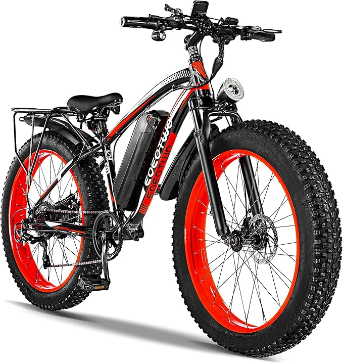 Electric Bike for Adults,1500W Peak Motor E Bikes, 26" Fat Tire Electric Bicycle, 30/33 MPH 60/70 Miles Electric Mountain Bike, Removable Battery, Dual Brake, 7 Speed