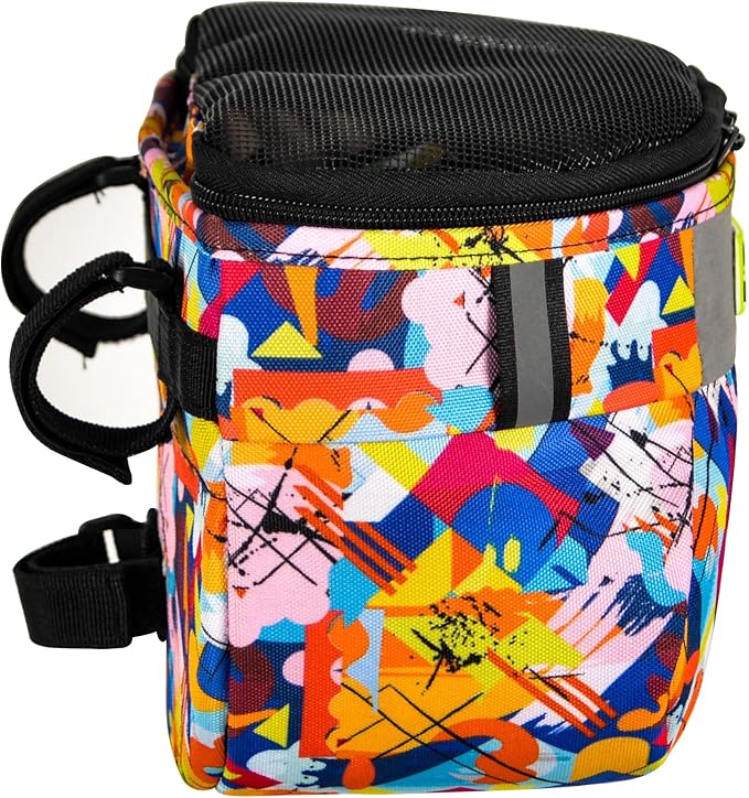 Kids Bike Basket,Durable Front Frame Bicycle & Scooter Basket Bag,Waterproof Fabric Bicycle Handlebar Bag for Boys, Girls, Toddlers with Zipper Mesh Lip (Camouflage)