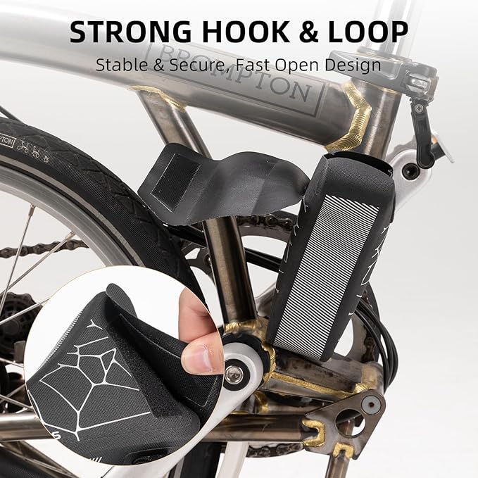 ROCKBROS Bike Frame Storage Bag, Waterproof Bicycle Triangle Pouch for MTB and Road Bikes – Lightweight, Secure Storage for Phone, Tools, and More