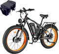 Tuttio Adria26 5000W/6000W Dual-Motor Ebike,40-46MPH Electric- Bike for Adults, 26 * 4" Fat Tire Electric Bicycle, 52V 25AH E-Bike Full Suspension Electric Dirt Bike for Off-Road Mountain Hunting