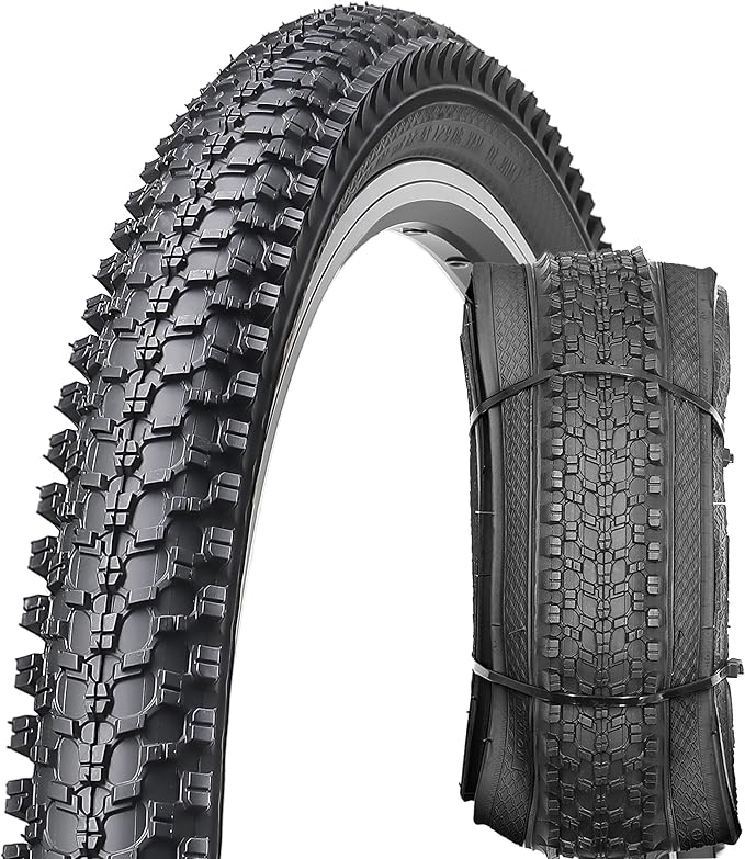 MOHEGIA Mountain Bike Tires - 20/24/26/27.5 Inch Folding MTB Bicycle Tires Replacement,Steel Bead All-Terrain and High-Performance Durable for Off-Road,Street & Trail Adventures