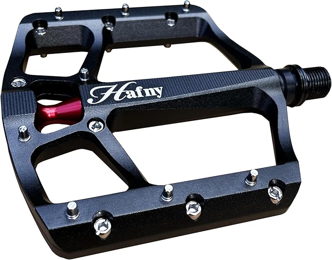 Hafny Aluminum Bike Pedals, CNC machined, Wide Sturdy Platform, HF-1400