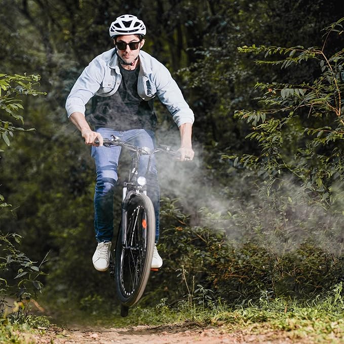 Electric Bike, 750W Peak Motor, 60+ Miles & 20MPH, 26'' Tires E-Bikes, Shock Absorber, Commuting Electric Bike for Adults
