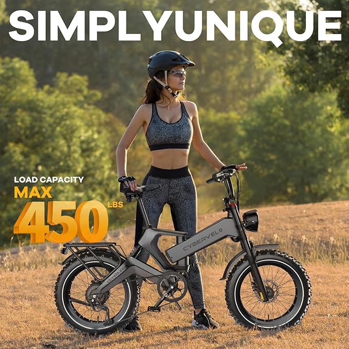 1000W(Peak 2000W)Folding Electric Bike for Adults,35MPH 100Mile,48V 25Ah Removable Battery,20" x 4.0 Fat Tire Foldable Electric Bicycle,8-Speed Electric Mountain E-Bike,UL Certified Commuter Ebikes