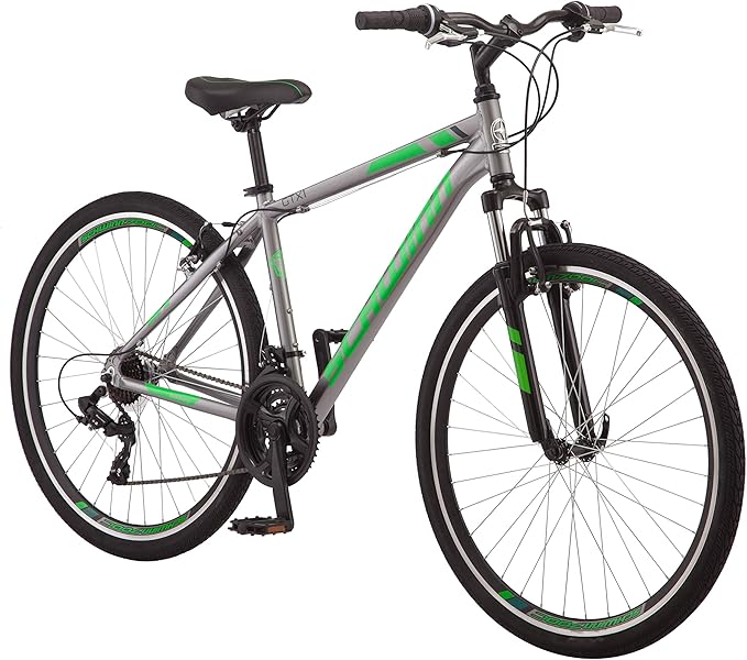 Schwinn GTX Comfort Adult Hybrid Bike, Men and Women, Dual Sport Bicycle, 700c Wheels, Step-Through or Step-Over Lightweight Aluminum Frame