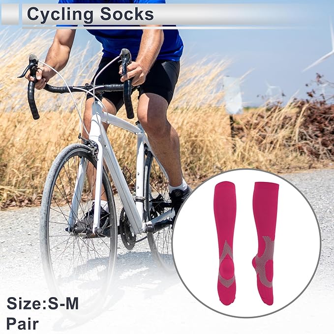 Cycling Socks Breathable Sweat-Absorbent Anti-Friction Outdoor Bike Socks Neutral and Universal 1 Pair