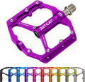 Mountain Bike Pedals Flat - MTB Pedals Flat, Bicycle Pedals, Road Bike Pedals, BMX Pedals, for BMX MTN Road Gravel EBike, Specialized Parts, Adults, Aluminum Metal Stamp 9/16"