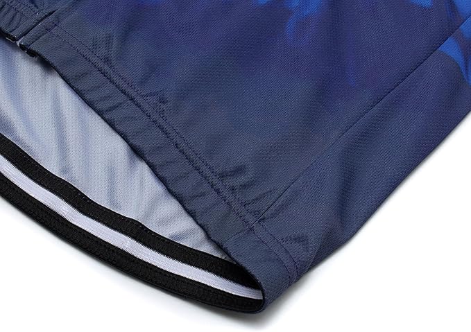 Men's Cycling Jersey Set Road Bike Shorts Sleeves Jersey Zipper Pokcet Bib Shorts with 20D Gel Pad Biking Clothing Sets