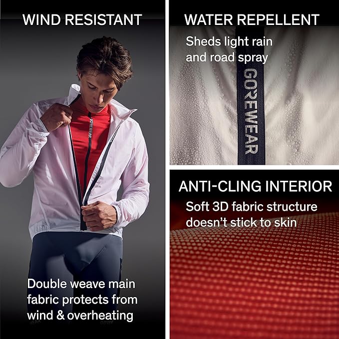 GOREWEAR Spinshift Men’s Cycling Windbreaker Jacket | Lightweight, Packable, Water-Repellent Bike Jacket for Men